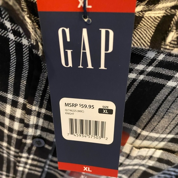 NWT Gap Boyfriend Flannel - Picture 5 of 6